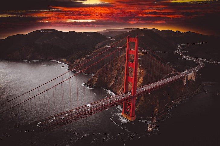 Golden Gate Bridge Sunset Wallpaper