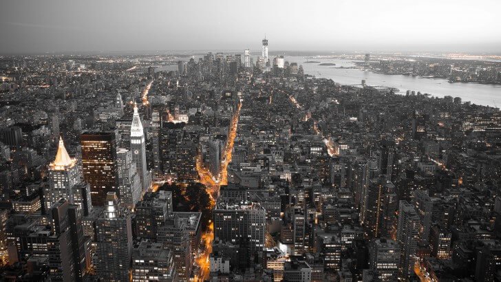 New York City by Night Wallpaper