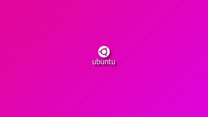 Ubuntu Flat Shadow Pink Wallpaper
