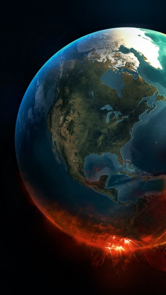 Download Earth Implosion HD wallpaper for Galaxy S4 Mini