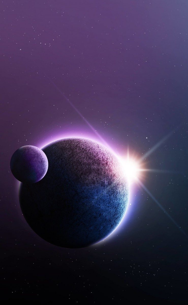 Download Far-Off Planets HD wallpaper for iPhone 4 / 4s - HDwallpapers.net