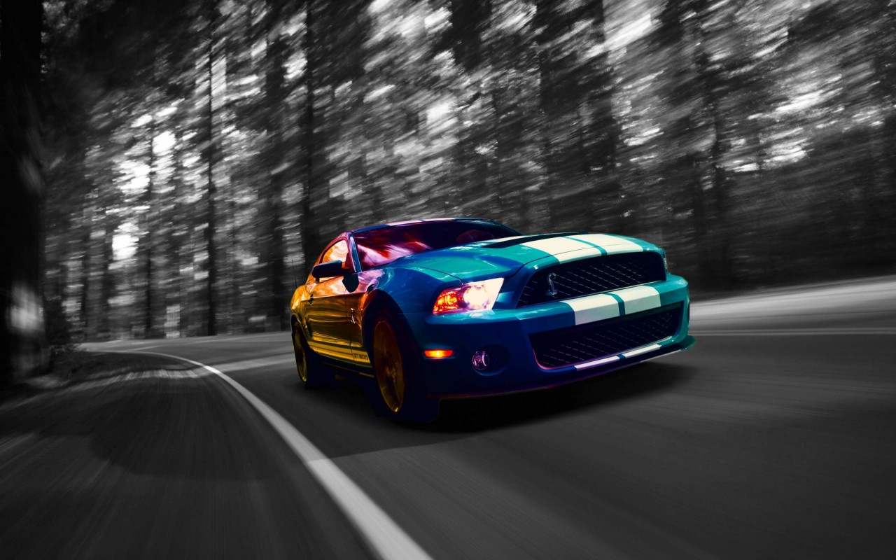 Download Ford Mustang Shelby GT500 HD  wallpaper  for 1280  x  