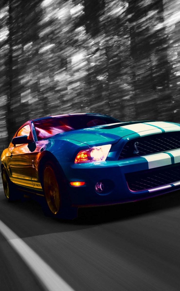 Download Ford Mustang Shelby GT500 HD wallpaper for iPhone 4 / 4s ...