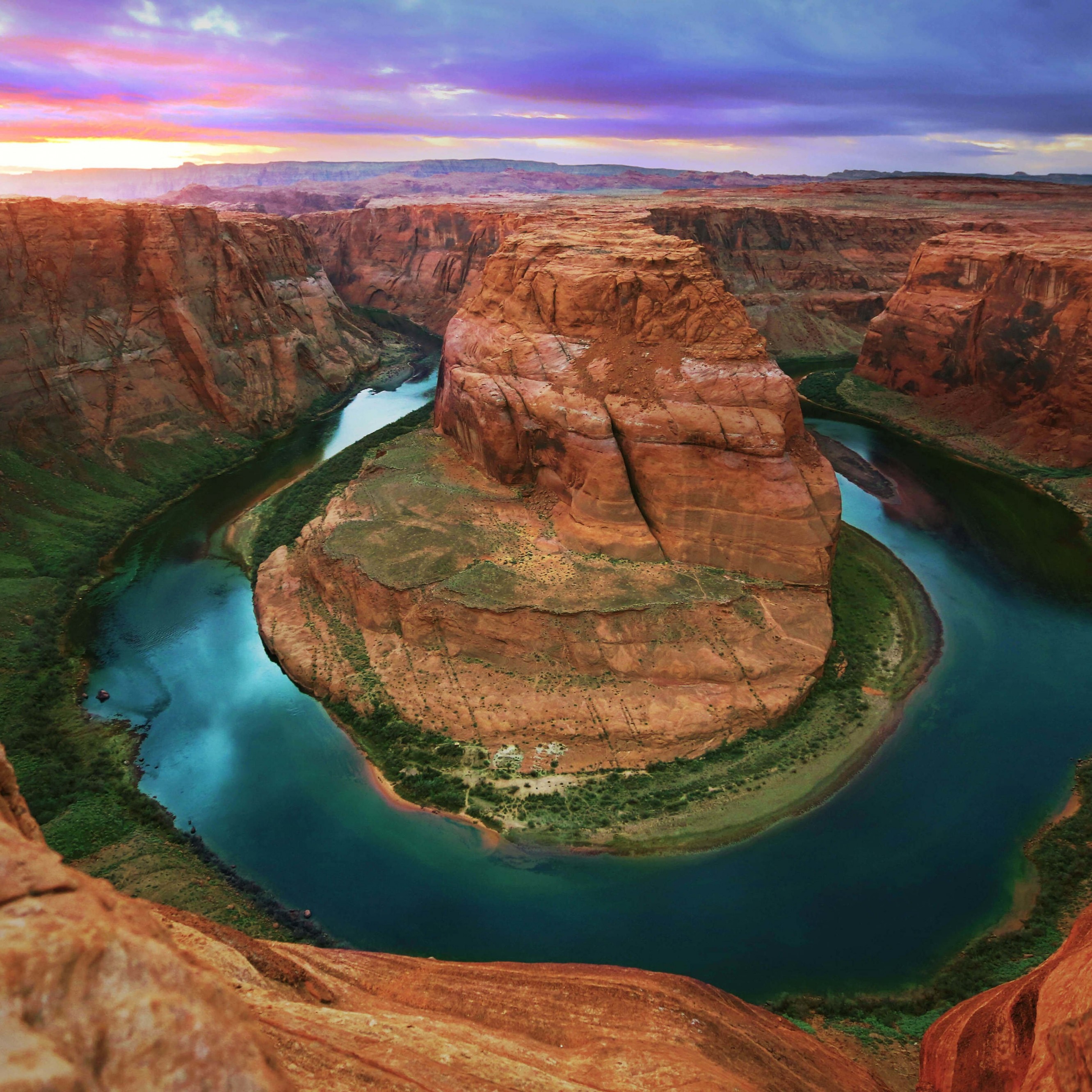 Download Horseshoe Bend HD wallpaper for iPhone 6 Plus