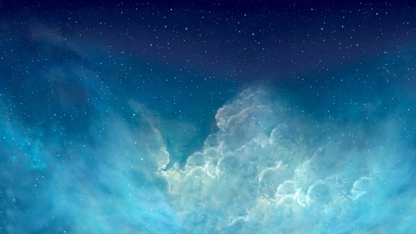 Download iOS Nebula HD wallpaper for 1366 x 768 - HDwallpapers.net