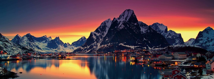 Download Lofoten Islands, Norway HD wallpaper for Facebook Cover ...