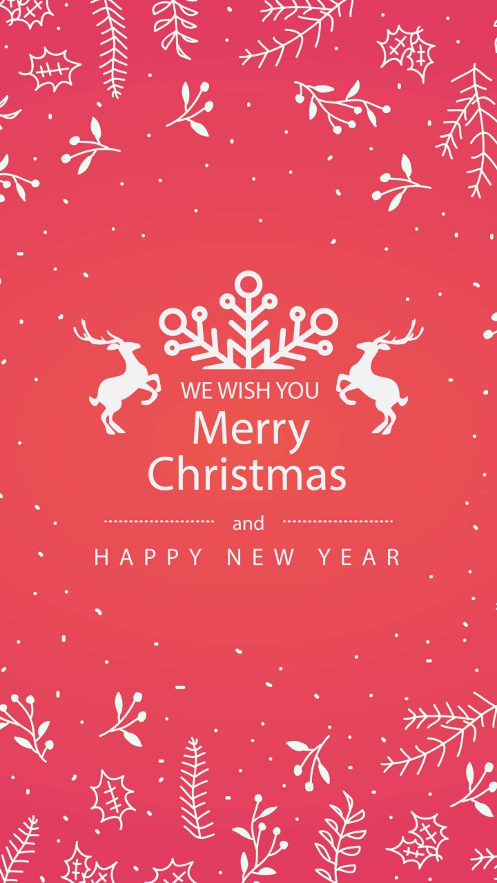 Download Merry christmas Floral HD wallpaper for Redmi 2 - HDwallpapers.net