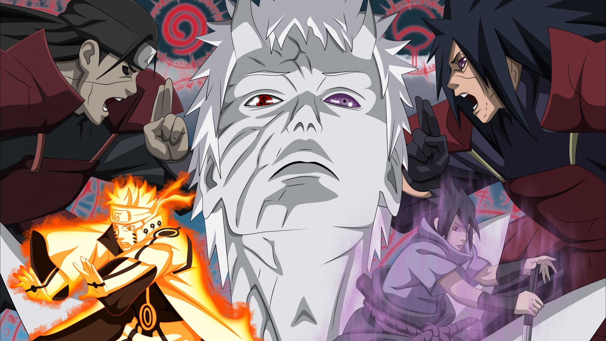 Download Naruto Vs. Madara Uchiha HD wallpaper for 2560 x 1440
