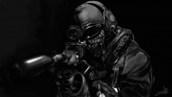 Call of Duty Ghost Masked Warrior Wallpaper