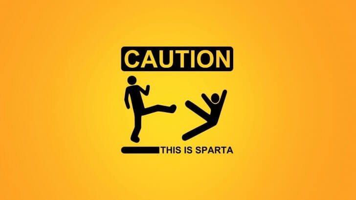 Caution: This Is Sparta! Wallpaper