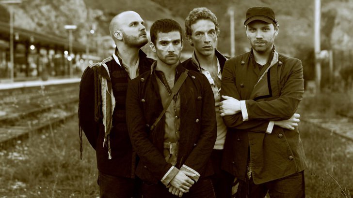 Coldplay Band Sepia Wallpaper