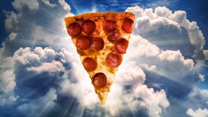 Holy Pizza Wallpaper - Funny HD Wallpapers 