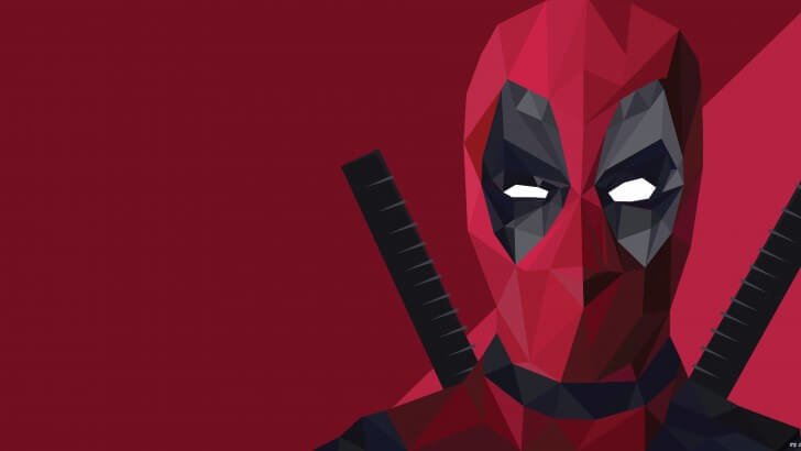 Low Poly Deadpool Wallpaper