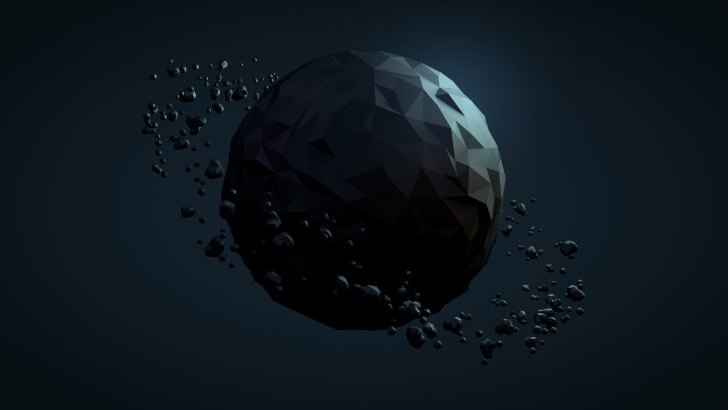 Low Poly Planet Wallpaper