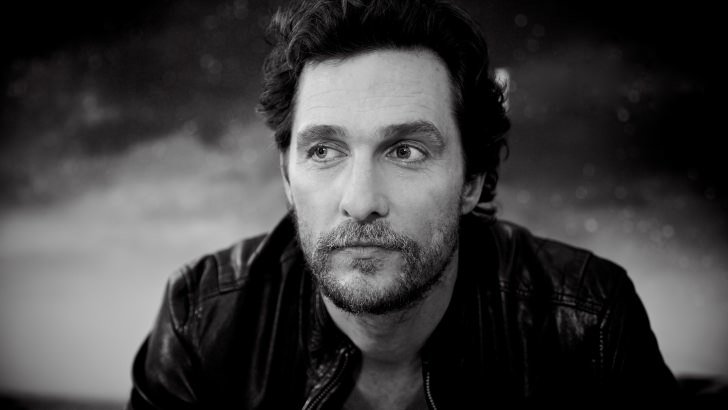 Matthew McConaughey Black & White Portrait Wallpaper