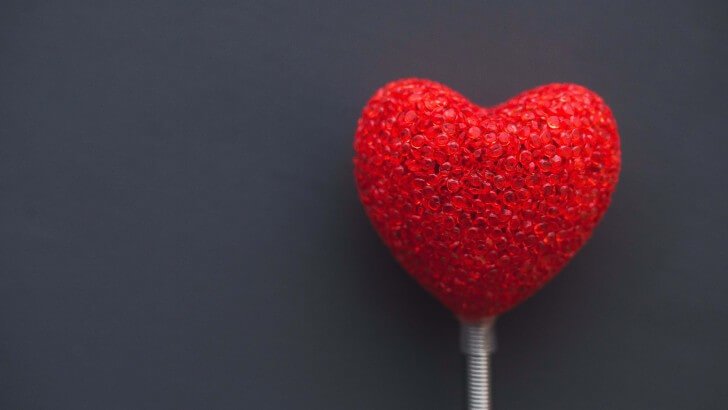 Red Heart Lollipop Wallpaper