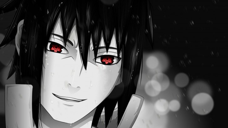 Sasuke Uchiha Wallpaper 4K Naruto AMOLED Black background 6498