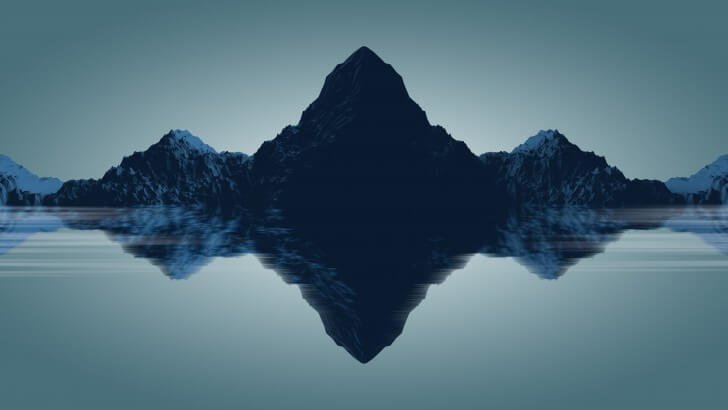 Symmetrical Mountains Wallpaper