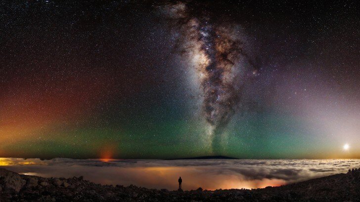 The Milky Way from Mauna Kea Wallpaper