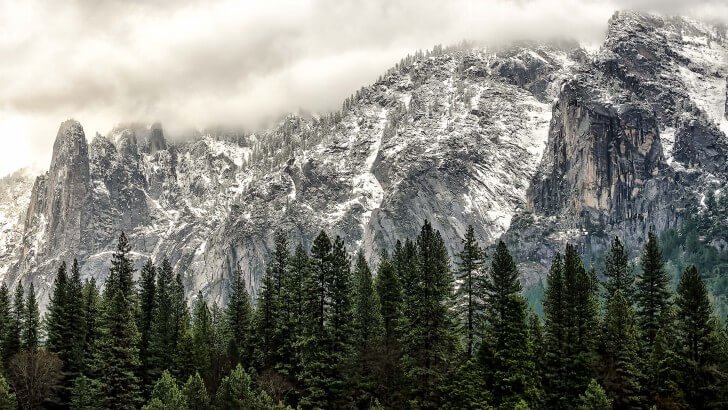 Winter Day At Yosemite National Park Wallpaper Nature Hd Wallpapers