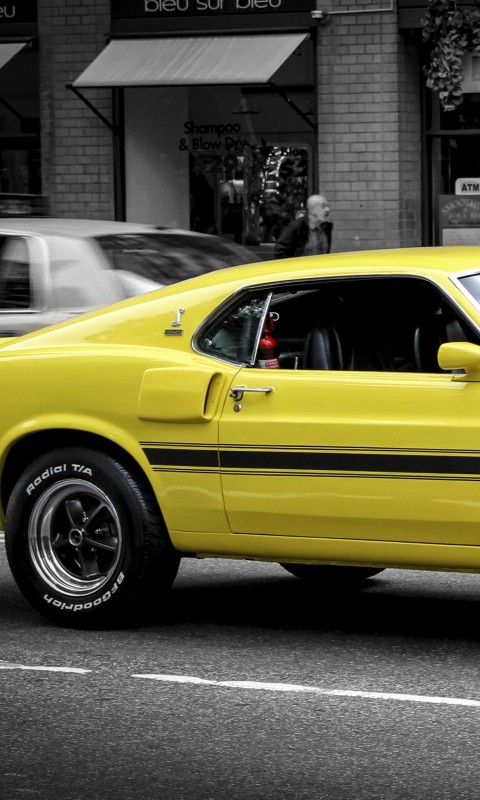 1969 Ford Mustang GT350 Wallpaper for SAMSUNG Galaxy S3 Mini