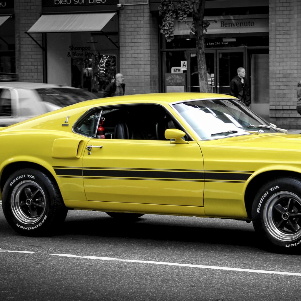 1969 Ford Mustang GT350 Wallpaper for Apple iPad