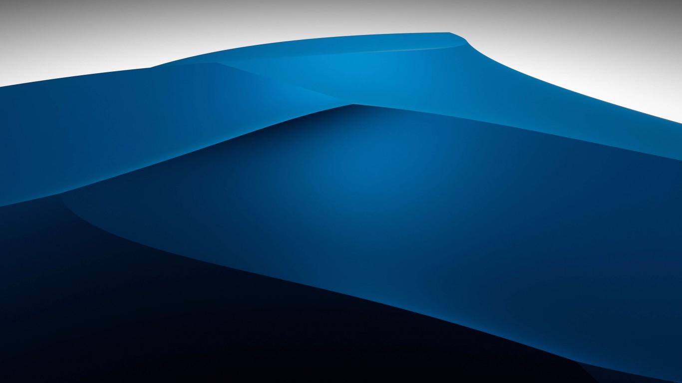 3D Blue Dunes Wallpaper for Desktop 1366x768