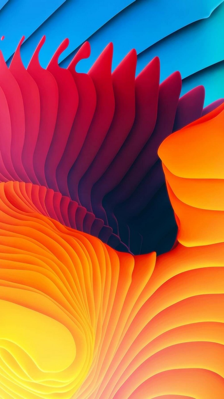 3D Colorful Spiral Wallpaper for Xiaomi Redmi 2