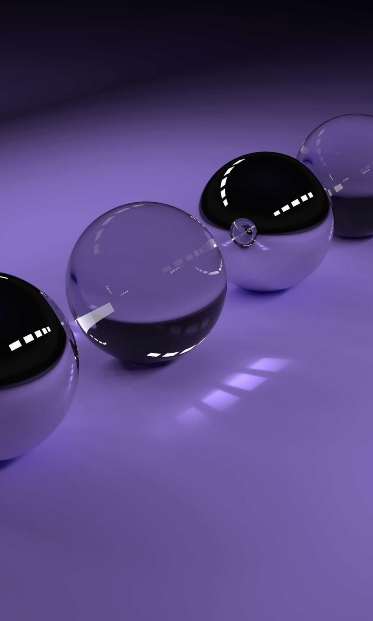 3D Glossy Spheres Wallpaper for LG Optimus G