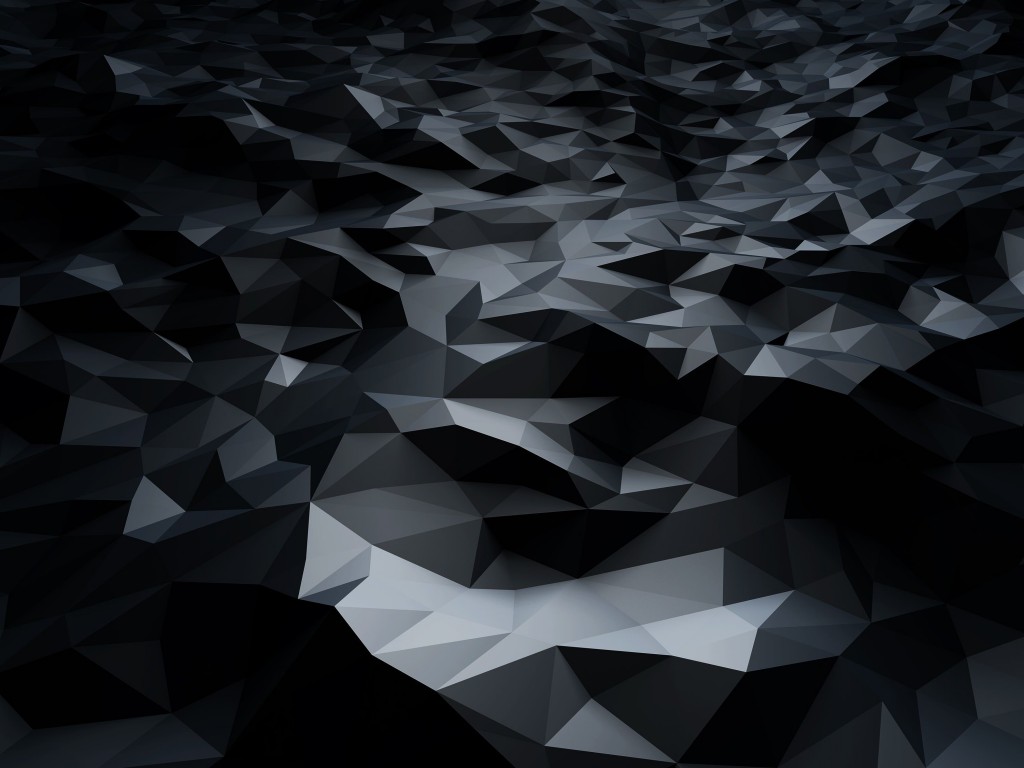 Abstract Black Low Poly Wallpaper for Desktop 1024x768