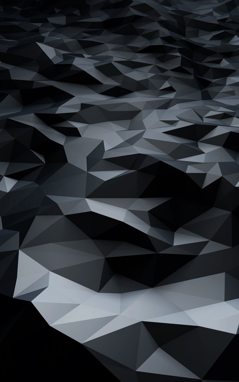 Abstract Black Low Poly Wallpaper for Amazon Kindle Fire HD
