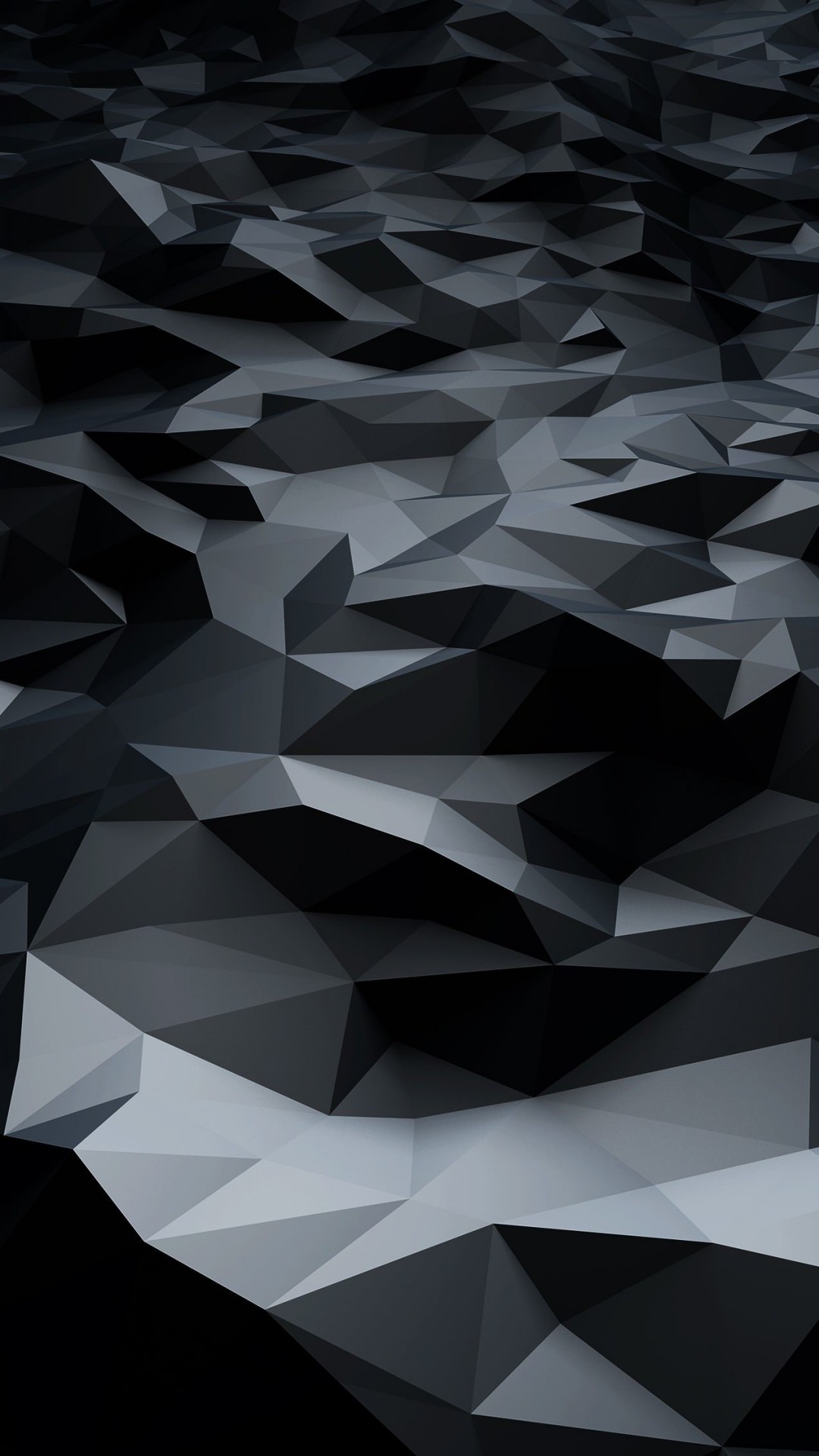 Abstract Black Low Poly Wallpaper for LG G2