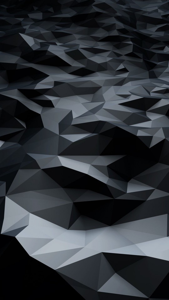 Abstract Black Low Poly Wallpaper for LG G2 mini