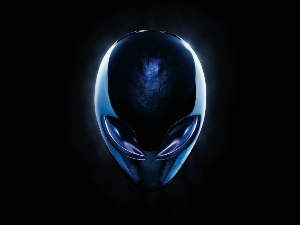Alienware Blue Logo Wallpaper for Desktop 1024x768