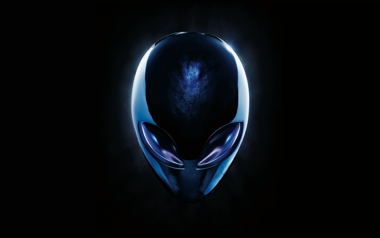 Alienware Blue Logo Wallpaper for Desktop 1280x800