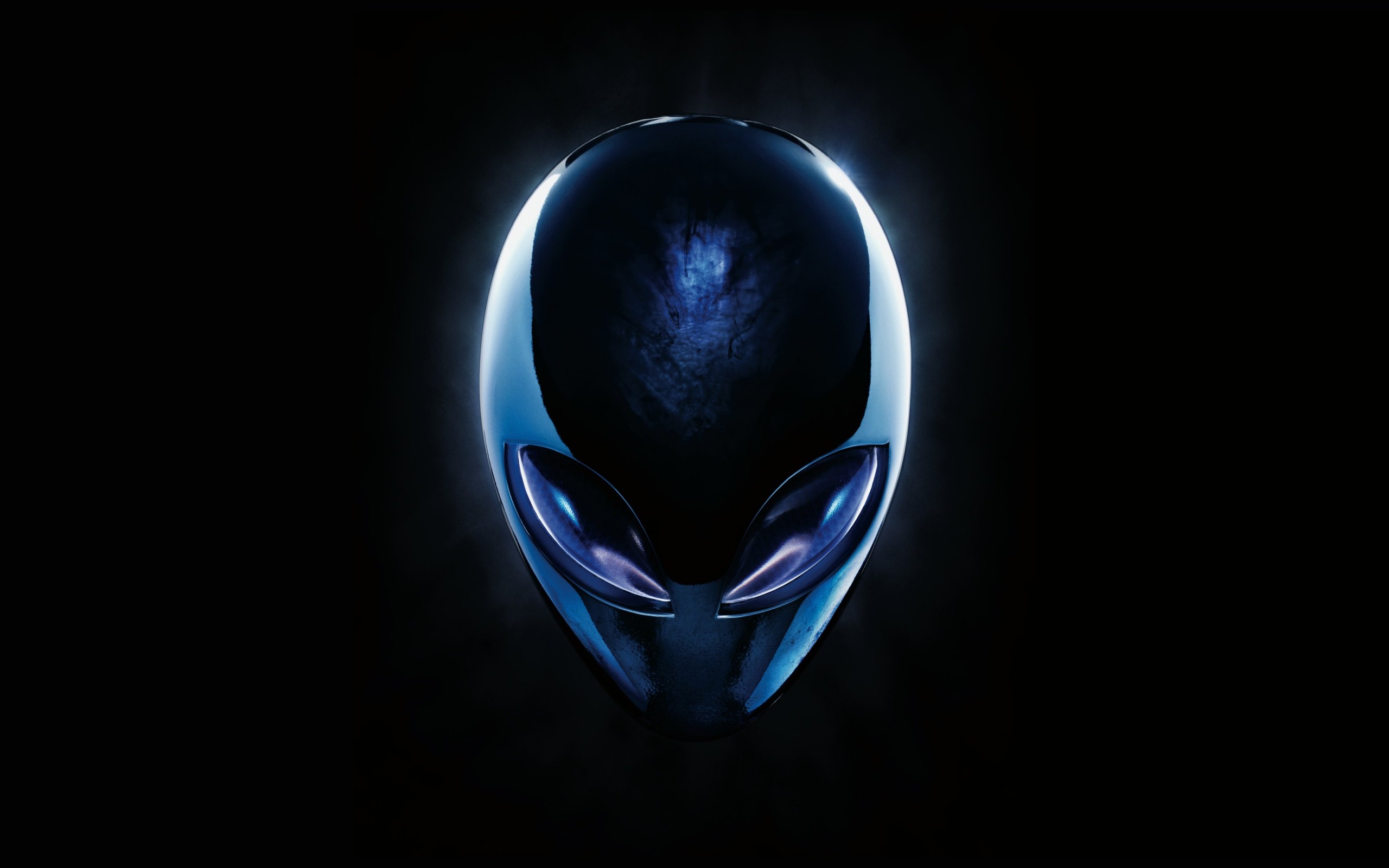 Alienware Blue Logo Wallpaper for Desktop 2560x1600