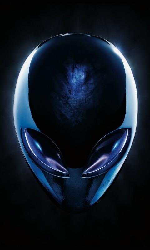 Alienware Blue Logo Wallpaper for HTC Desire HD