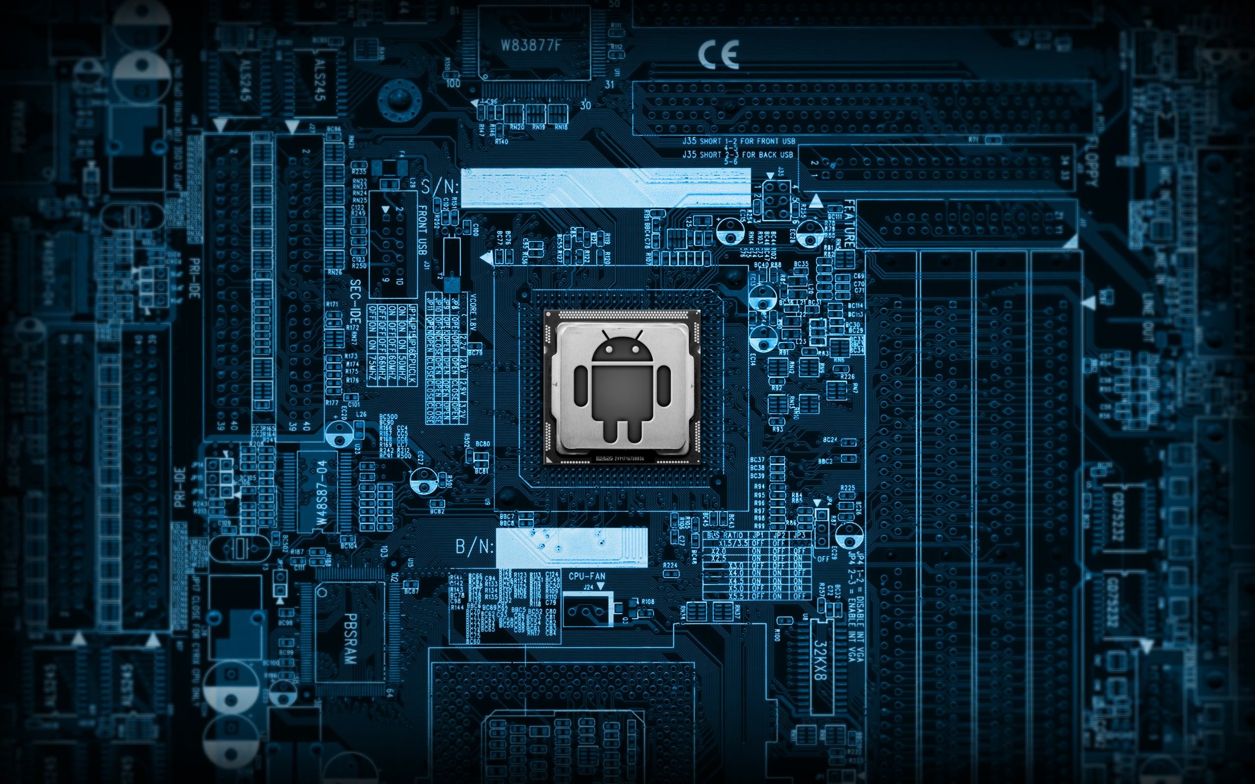 Android Logic Board Wallpaper for Desktop 2560x1600