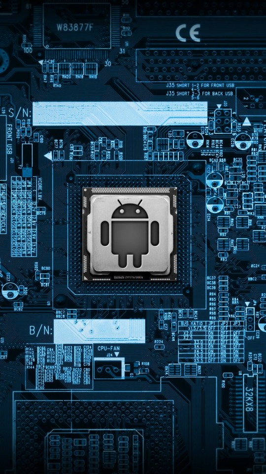 Android Logic Board Wallpaper for SAMSUNG Galaxy S4 Mini