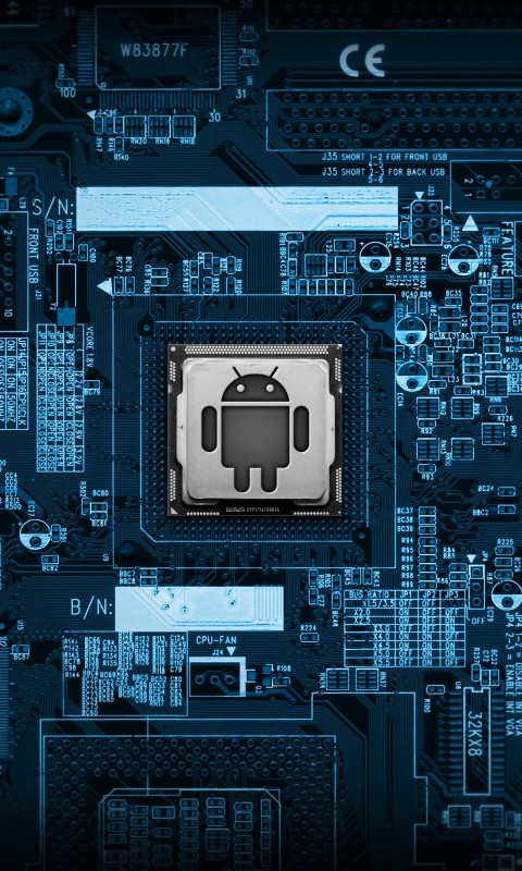 Android Logic Board Wallpaper for HTC Desire HD