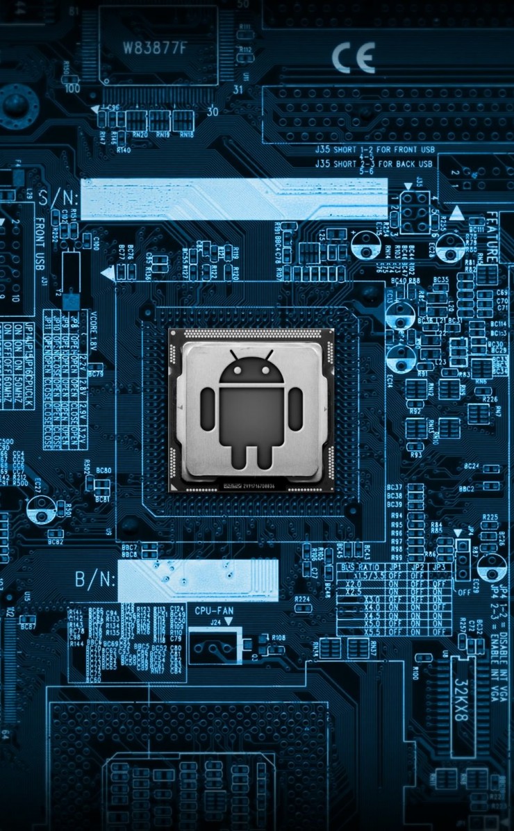 Android Logic Board Wallpaper for Apple iPhone 4 / 4s