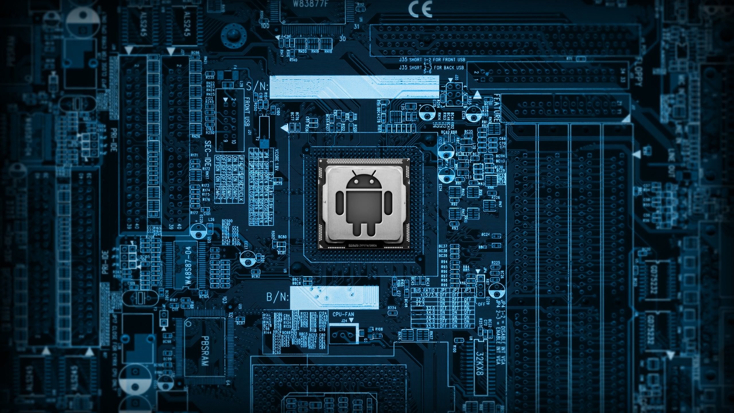 Android Logic Board Wallpaper for Social Media YouTube Channel Art