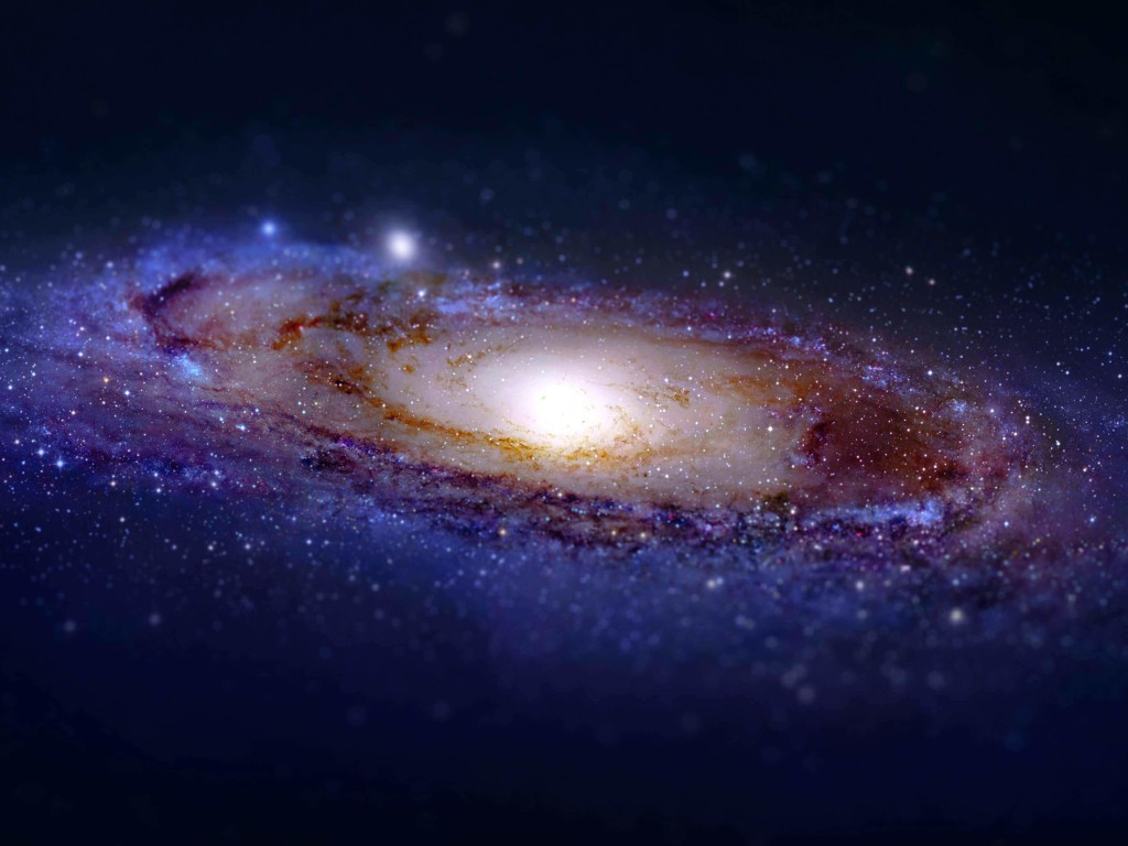 Andromeda Galaxy Tilt-Shift Wallpaper for Desktop 1024x768