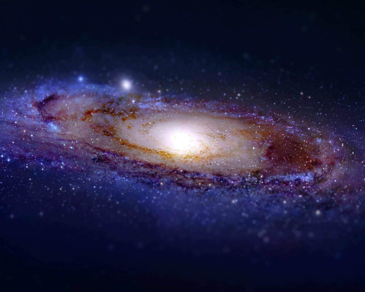 Andromeda Galaxy Tilt-Shift Wallpaper for Desktop 1280x1024