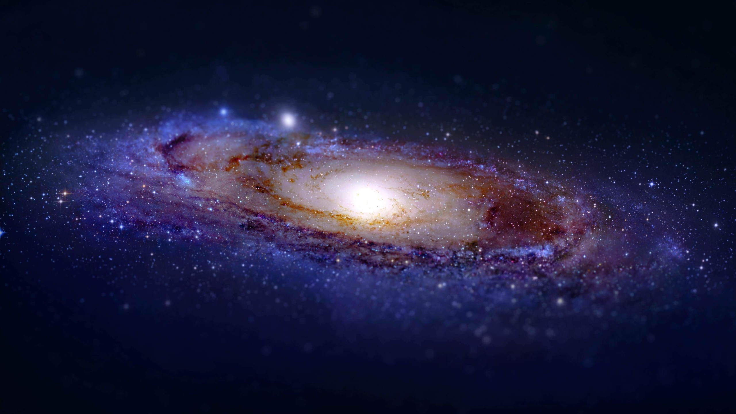 Andromeda Galaxy Tilt-Shift Wallpaper for Desktop 2560x1440