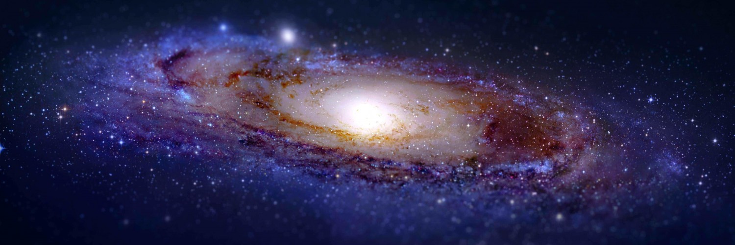 Andromeda Galaxy Tilt-Shift Wallpaper for Social Media Twitter Header