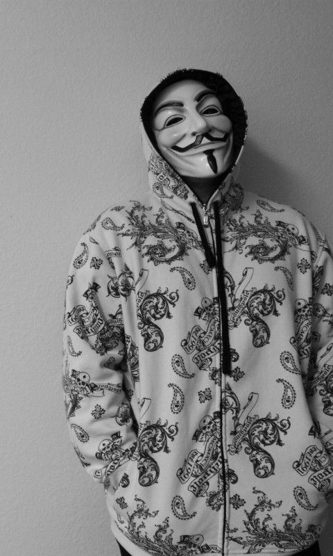 Anonymous Guy Wallpaper for SAMSUNG Galaxy S3 Mini