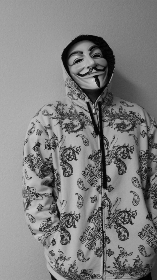Anonymous Guy Wallpaper for SAMSUNG Galaxy S4 Mini