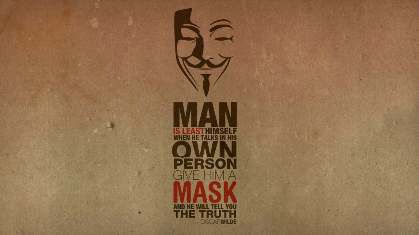 Anonymous Oscar Wilde Quote Wallpaper for Desktop 1366x768