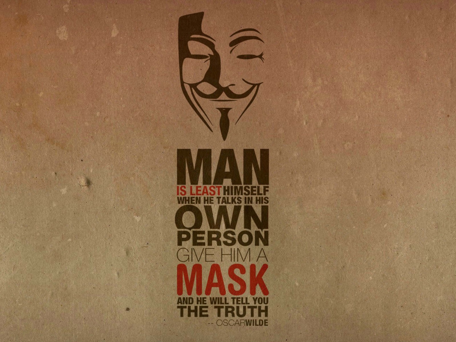 Anonymous Oscar Wilde Quote Wallpaper for Desktop 1600x1200